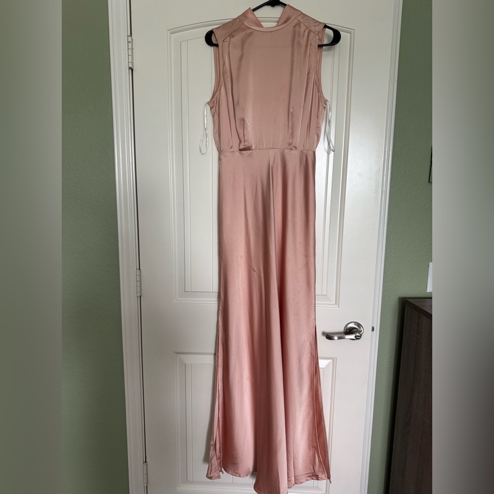 Lulus High neck Pink Evening Gown